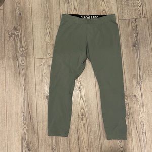 Green Nike Crop leggings